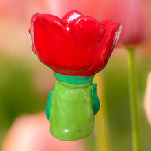 Load image into Gallery viewer, Red Tulip Tea-light Candle Holder