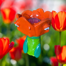 Load image into Gallery viewer, Orange Tulip Tea-light Candle Holder