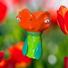 Load image into Gallery viewer, Orange Tulip Tea-light Candle Holder