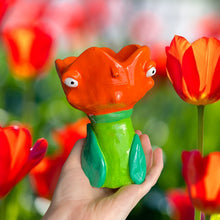 Load image into Gallery viewer, Orange Tulip Tea-light Candle Holder