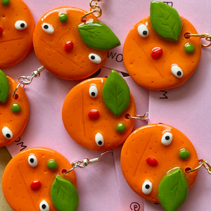 Ponky Glossy Oranges earrings