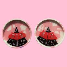 Load image into Gallery viewer, Witchy Cats Coaster Set