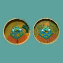 Load image into Gallery viewer, Pond Cow-Boy Frogs Coaster Set