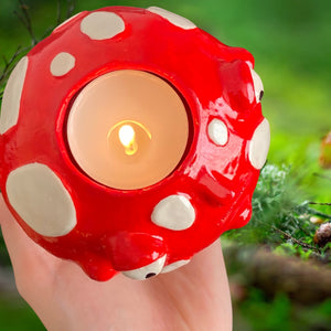 Mushroom Tea-light Candle Holder