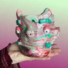 Load image into Gallery viewer, Mulberry & Teal Marble Devil (One-Off)