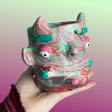 Load image into Gallery viewer, Mulberry & Teal Marble Devil (One-Off)