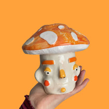 Load image into Gallery viewer, Sunset Mushroom Pot with Candle Holder Lid (One-Off)