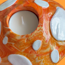 Load image into Gallery viewer, Sunset Mushroom Pot with Candle Holder Lid (One-Off)