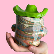 Load image into Gallery viewer, Multi Swirl Marble Cowboy (one-off)