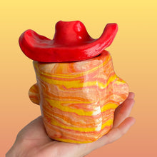 Load image into Gallery viewer, Sunshine Marble Cowboy in Yellow (one-off)