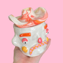 Load image into Gallery viewer, Pink Checker Tash n Marble Hat Cowboy (one-off)
