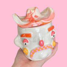 Load image into Gallery viewer, Pink Checker Tash n Marble Hat Cowboy (one-off)