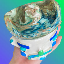 Load image into Gallery viewer, Ocean Marble Hat Cowboy (one-off)