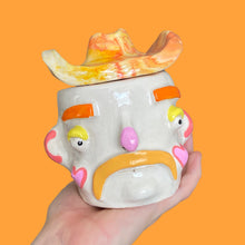 Load image into Gallery viewer, Orangey Marble Hat Cowboy (one-off)