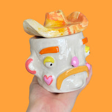 Load image into Gallery viewer, Orangey Marble Hat Cowboy (one-off)