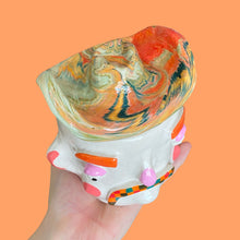 Load image into Gallery viewer, Multi Checker Tash n Marble Hat Cowboy (one-off)