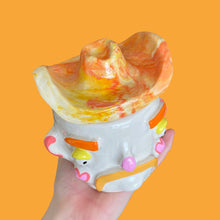 Load image into Gallery viewer, Orangey Marble Hat Cowboy (one-off)