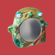 Load image into Gallery viewer, Stand-Up Mirror in Green Marble (On-off)