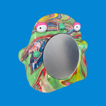 Load image into Gallery viewer, Stand-Up Mirror in Multi-Colour Marble (One-off)