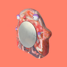 Load image into Gallery viewer, Stand-Up Mirror in Lilac & Peach Marble (One-off)