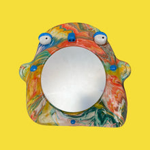 Load image into Gallery viewer, Stand-Up Mirror in Bright Multi-Colour Marble (One-off)