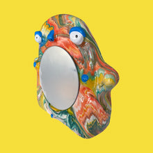 Load image into Gallery viewer, Stand-Up Mirror in Bright Multi-Colour Marble (One-off)