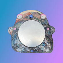 Load image into Gallery viewer, Stand-Up Mirror in Midnight Purple Marble (One-off)