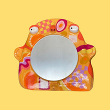 Load image into Gallery viewer, Groovin Stand-Up Mirror in Orange (One-off)