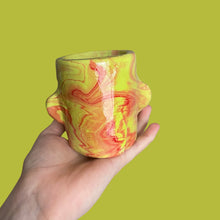 Load image into Gallery viewer, Lil Marbled Tulip Garden Pot in (One-Off)