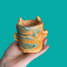 Load image into Gallery viewer, Lil Marbled Sandy Devil Pot (One-Off)