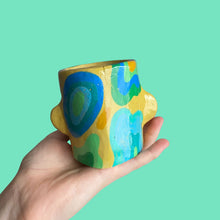 Load image into Gallery viewer, Lil Green & Yellow Funky Pot (One-Off)