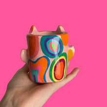 Load image into Gallery viewer, Lil Multi Funky Devil Pot in Pink (One-Off)