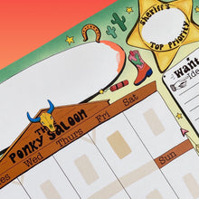 Load image into Gallery viewer, Sheriff's Top Priorities Cow-Boy Weekly A4 Notepad Planner SALE