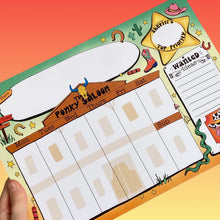 Load image into Gallery viewer, Sheriff's Top Priorities Cow-Boy Weekly A4 Notepad Planner SALE
