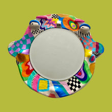 Load image into Gallery viewer, Groovy Multi Checkerboard BIG Ponky Wall Mirror (One-Off)