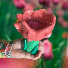 Load image into Gallery viewer, Pink Tulip Tea-light Candle Holder