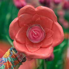 Load image into Gallery viewer, Pink Tulip Tea-light Candle Holder