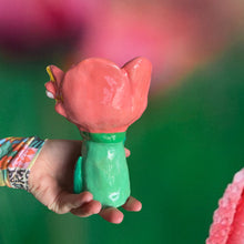 Load image into Gallery viewer, Pink Tulip Tea-light Candle Holder
