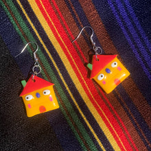 Load image into Gallery viewer, Ponky Colour-block House Earrings
