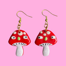 Load image into Gallery viewer, Mushroom Earrings