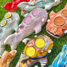 Load image into Gallery viewer, One-Off Whale Shark Tealight Candle Holders