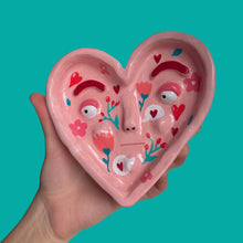 Load image into Gallery viewer, One-Off Floral Valentine Heart Dish