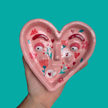 Load image into Gallery viewer, One-Off Floral Valentine Heart Dish