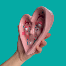 Load image into Gallery viewer, One-Off Floral Valentine Heart Dish