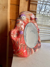 Load image into Gallery viewer, Stand-Up Mirror in Lilac & Peach Marble (One-off)