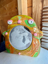 Load image into Gallery viewer, Stand-Up Mirror in Green & Pink Marble (One-off)