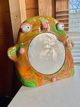 Load image into Gallery viewer, Stand-Up Mirror in Green & Pink Marble (One-off)