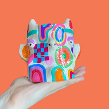 Load image into Gallery viewer, Multi-Colour Groovy Devil Pot (One-Off)