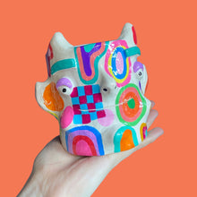 Load image into Gallery viewer, Multi-Colour Groovy Devil Pot (One-Off)