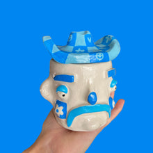 Load image into Gallery viewer, Checkerboard Cowboy in Blue